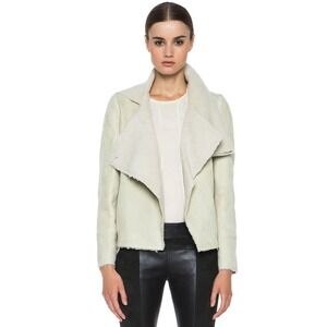 $4400🔥ISABEL MARANT Lamb Leather‎ Shearling Jacket Coat Clayne NWT Size 38 US 8